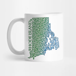 State of Rhode Island Colorful Maze Mug